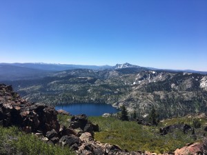 Peak view, looking south     